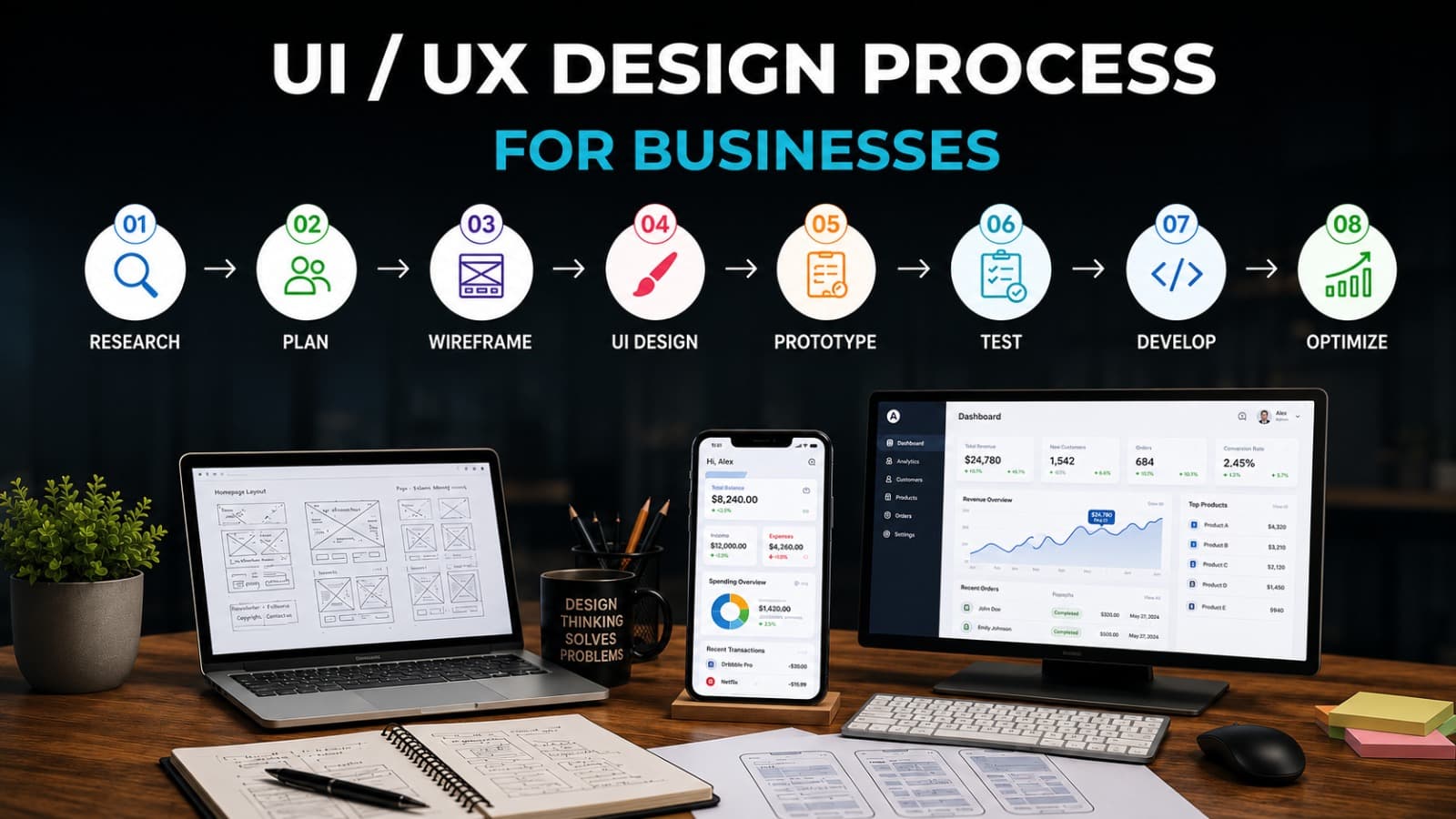 UI UX Design Process Explained for Businesses